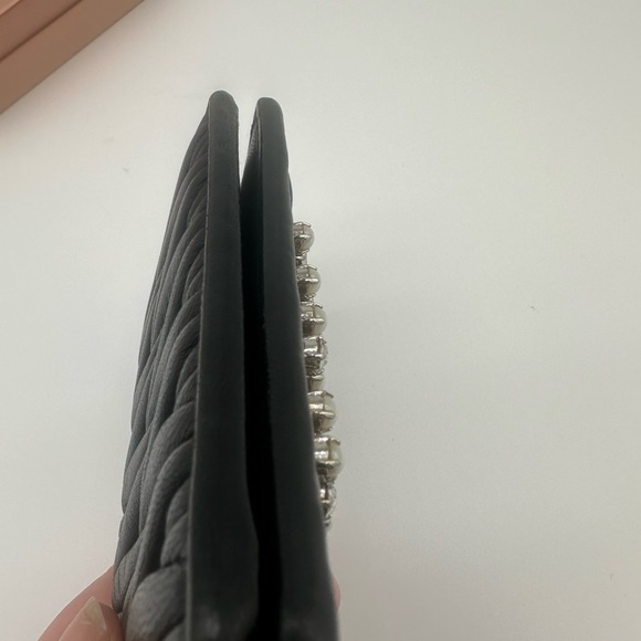 Miu Miu Matelasse Bigold Wallet Bijon Pearl Excellent Like New Condition - Picture 7 of 10